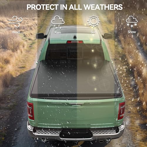 LEDKINGDOMUS Soft Roll Up Tonneau Cover for 2022-2026 Ford Maverick 4.5ft by LEDKINGDOMUS - Used condition - Image 5