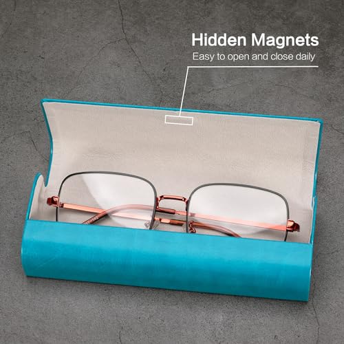 Image of Vemiss Hard Shell Eyeglass Cases, Lightweight Portable Glasses Case for Women Men