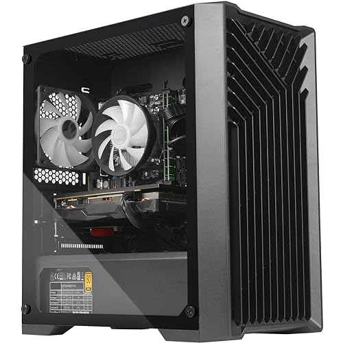 Image of Gaming Desktop PC, Intel 12th Gen up to 4.30 GHz, AMD Radeon RX 580 8G GDDR5, 16GB DDR5 4800 MHz RAM, 1TB M.2 NVME SSD, Windows 11 Pro, WiFi, Bluetooth 5.0, VR Ready,RGB Fans x4