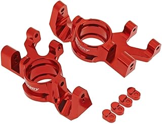 Integy RC Model C26838RED Billet Machined Steering Knuckles for Traxxas X-Maxx 4X4