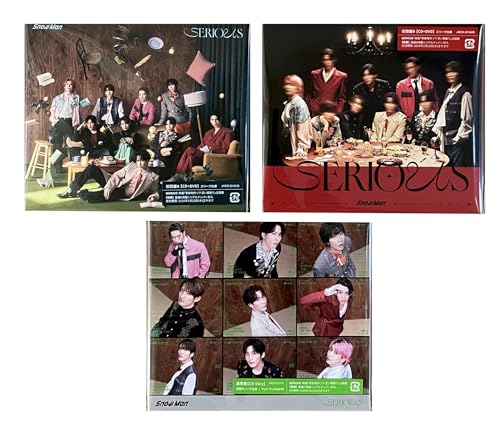 【外付け特典3種付 3形態セット】 SERIOUS (初回盤A+初回盤B+通常盤初回仕様)(動画視聴シリアルナンバーA+B+C封入)(特典A+特典B+特典C付)のサムネイル