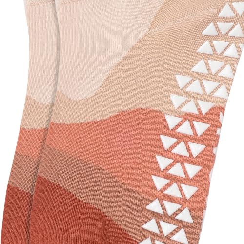 Image of Mint & Oak Pilates Socks with Grips for Women, Ankle Length Non-Slip Yoga Socks, Cotton Ideal For Yoga, Pilates, Gym, Workout, Cute Women's Gift
