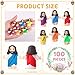 Barydat 100 Pcs Mini Jesus Figurines Bulk Tiny Jesus Toys Little Figures Miniature Doll to Hide and Seek Religious Party Favors Sunday School Baptism Gift Church Events