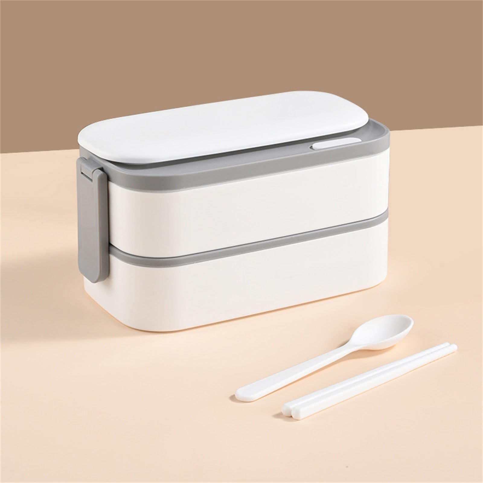 Cajas de almacenamiento de alimentos de doble capa para estudiantes, fiambreras de acero inoxidable 304 para oficina, contenedor de almuerzo de doble capa
