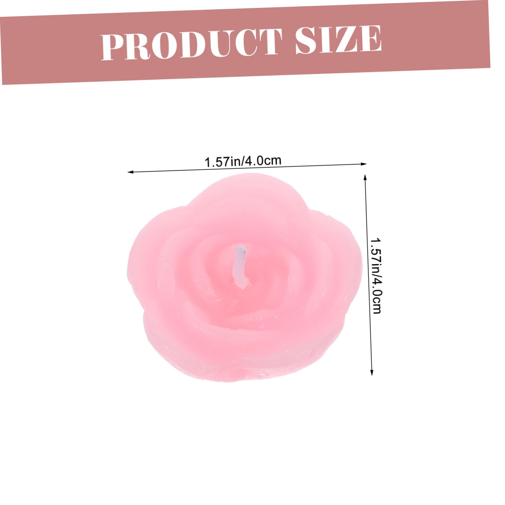 LABRIMP 12pezzi Candele Galleggianti Rosa Decorativi Per Cerimonie Feste e Decorazioni Interni Candele Cera Di Paraffina Senza Fumi Neri Per Atmosfere Romantiche e Festive