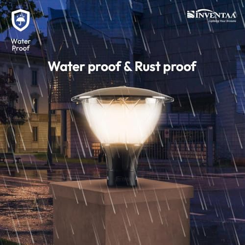 Image of INVENTAA Emiko Gate Light for Home Gate Waterproof | Rustproof Gate Lamps for Outdoor Compound, Garden, Patio Piller Lights Gate Lights for Outdoor Waterproof (2 Pack) (2)