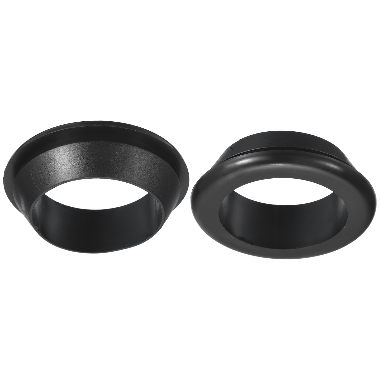 TA-VIGOR 2Pcs Rubber Grommets, 60mm ID 50mm Drill Hole Double Sided Hollow Wire Gasket Plug, Electrical Cable Hole Protectors for Office, Home, Automotive — image 1