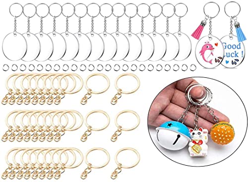 Image of DIY Crafts 2 Pcs Keyrings, Silver, 2 Pcs Keyrings Only, Metal Larger Lobster Clasps Extension Chain Hooks, Slide Buckle for Keychain Key Rings Clip Connector Bags A(2 Pcs Keyrings, Silver)
