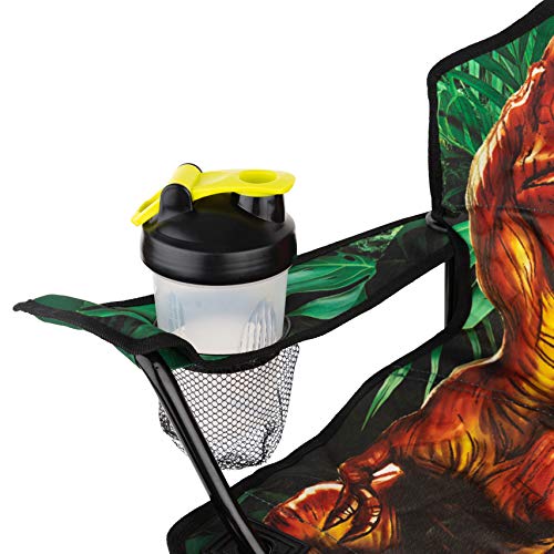 Toy To Enjoy Outdoor Dinosaur Chair For Kids – Foldable Children’s Chair For Camping, Tailgates, Beach, – Carrying Bag Included Mesh Cup Holder & Sturdy Construction. Ages 5 To 10 (Patent Pending) #TOP4