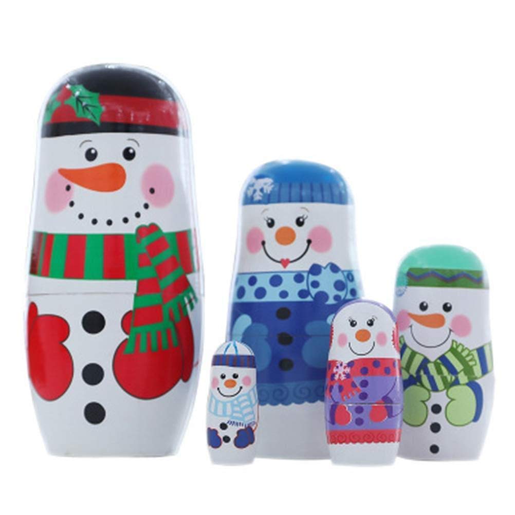 snowman russian dolls