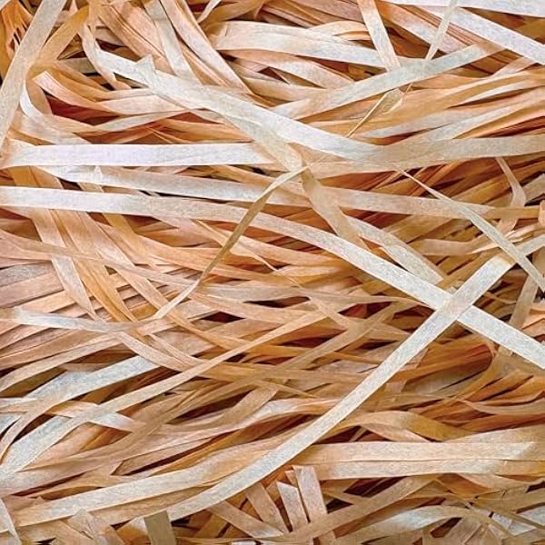 500g Brown Shredded Tissue Paper for Gift Boxes & Hampers, Soft Hamper Filling and Packaging Filler, Shreds Stuffing Paper Suitable Party Baby Shower Graduation Housewarming ect