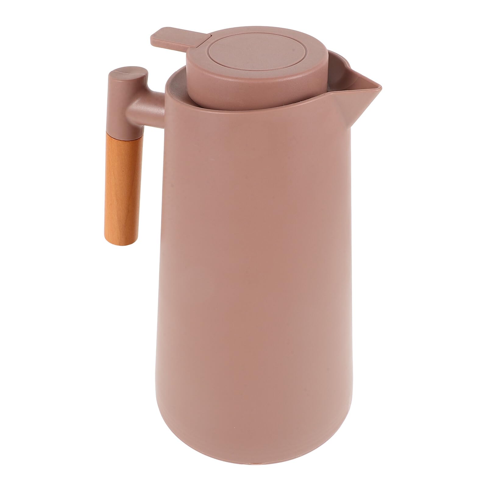 Vakuumisolierte Thermoskanne Glas Innenmantel 1l mit Deckel für Kaffee und Getränke Langlebige Warmhalteflasche für Büro Camping und Reisen