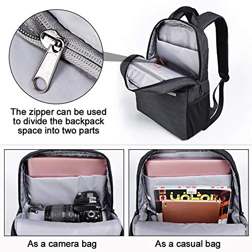 Caden Camera Backpack Bag With 14" Laptop Compartment Waterproof, Dslr/Slr Mirrorless Camera Case For Travel Daily Photography, Compatible For Canon Sony Nikon Camera And Lens With Tripod Straps #TOP3