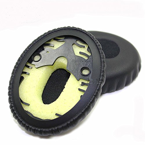Replacement Pair of Ear Pads Ear Cushion for Bose QuietComfort 3 QC3 & On-Ear OE Headphones Ear Cups Ear Cover Earpads Repair Parts(Black)