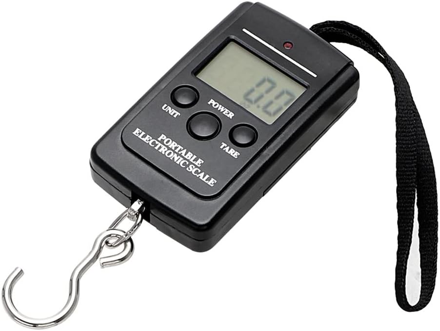 IRDFWH Mini Digital Scale Fishing Luggage Weighting Steelyard Hanging Electronic Hook Kitchen Weight Tool