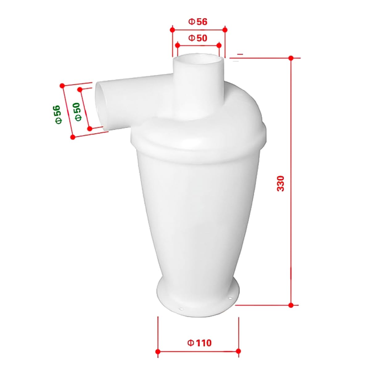 Paquete De Filtro Ciclónico DUST COMMANDER DLX: Colector De Polvo De Turbina De 900 W Con Válvula De Seguridad, Sistema De Aspiración De 80 M³/h Para Talleres De Carpintería, CNC Y Metalurgia.