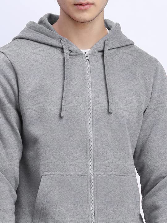 Image of LAZYCHUNKS Men's Cotton Full Sleeve Hooded Neck Sweatshirt Stylish Jacket