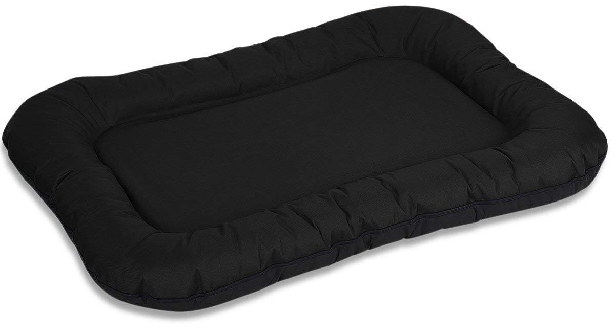 Knuffelwuff panier chien, lit pour chien, coussin, corbeille pour chien Lucky In et Outdoor, imperméable, noir XXL 120 x 85cm