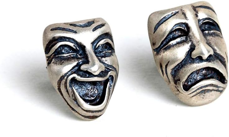 S925 sterling silver Cry smile earrings anti allergy New creative ear stud fashion design earrings jewelry for men and women punk style