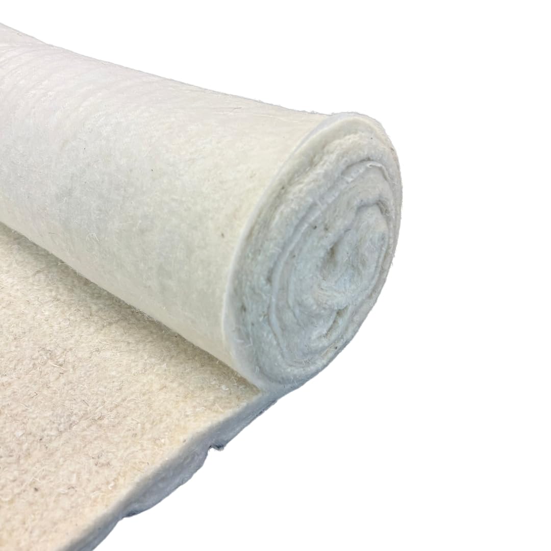 Ovatta a strati di cotone/lana, 750 g, lunghezza 4 m