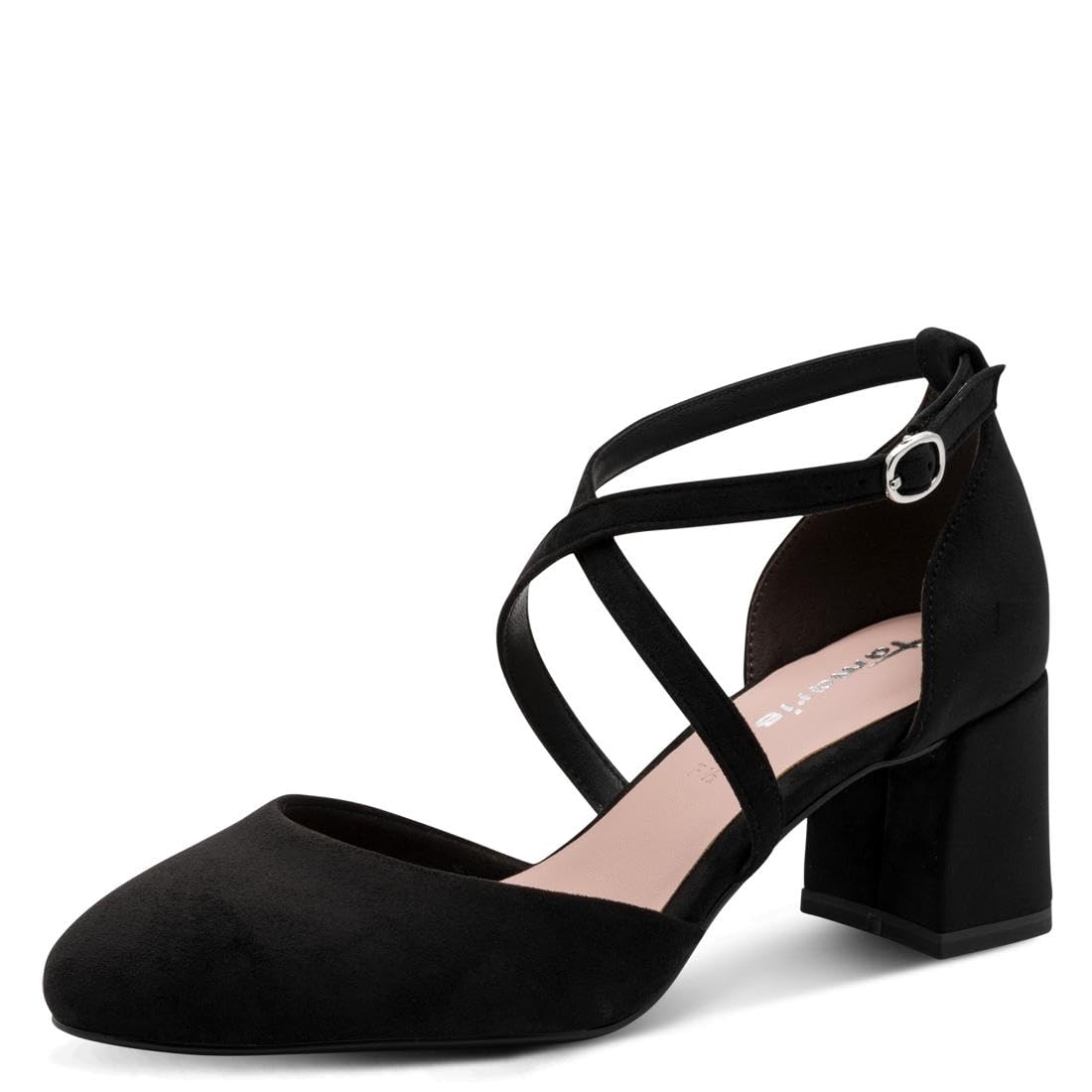 Tamaris Women's pumps with block heel black 3.5 UK