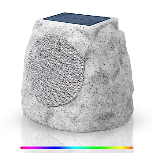 Postlucky Rock Speakers Outdoor Waterproof SolarPowered Bluetooth