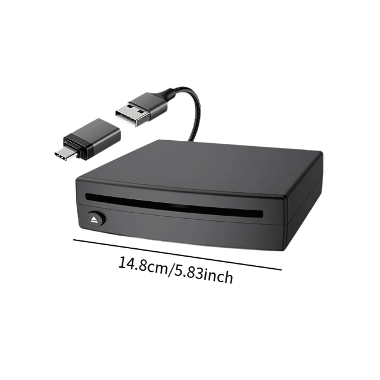 Reproductores de CD de DVD de vehículos USB Black MultipURSONE Universal Fácil de instalar accesorio profesional Portable Portable