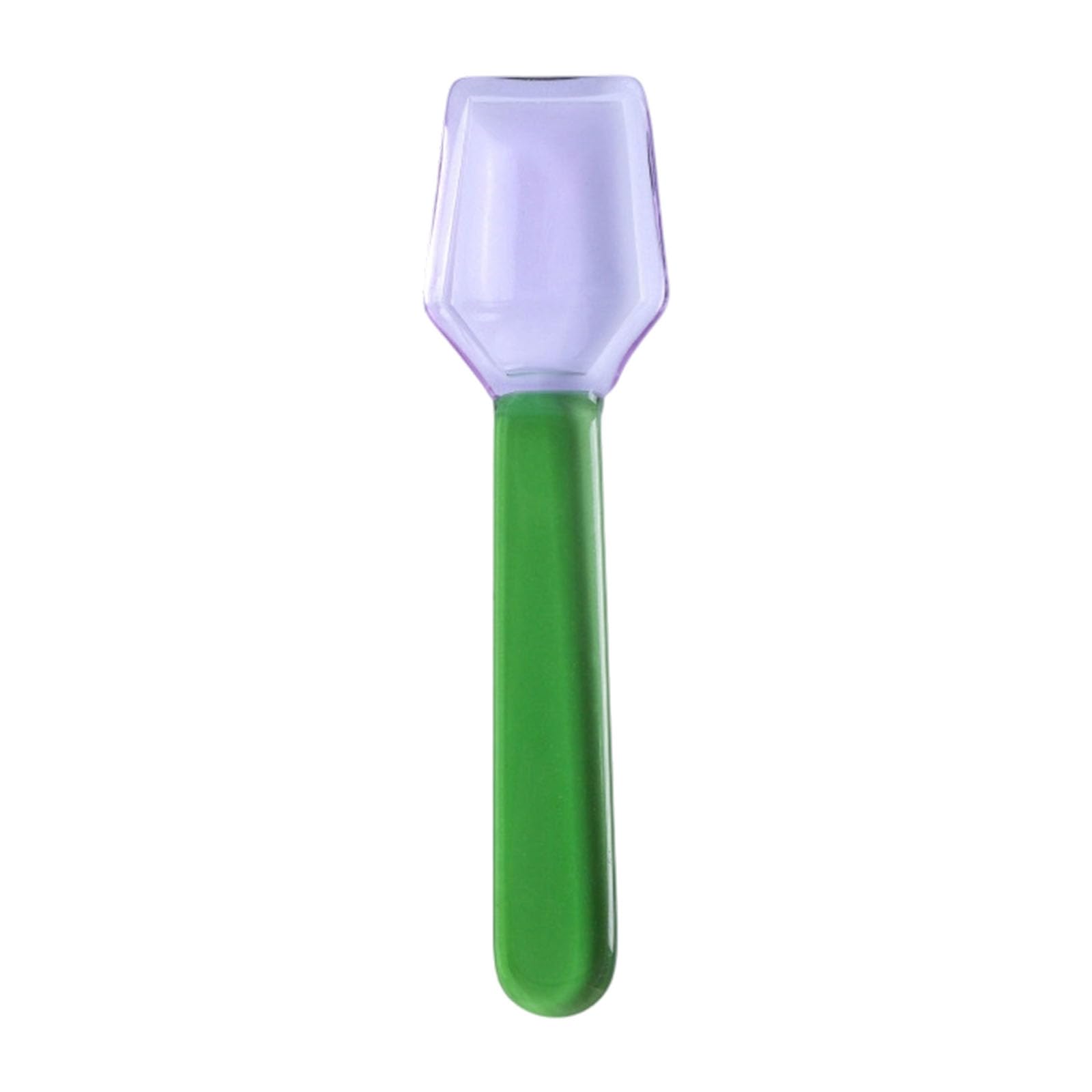 MURYE Glass Spoon for Dessert Snacks Candy Colorful and Easy to Carry Heat and Cold Resistant Meal Scoops Multipurpose Dessert Spoon