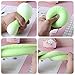 MEIEST 4 PCS Colorful Dumpling Stress Balls Fidget Sensory Toy,Squeeze Dough Ball Stress Relief Hand Toy,Bun with Food Steamer Stretchy Desk Toys