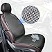ZATOOTO Funda Universal para Asiento de Coche, Asiento de Delanteras Malla , ntisudor / Transpirables para el Verano, Antideslizante, Cojín Individual Fresco para Asientos de Coche, Negro (1 Pieza)