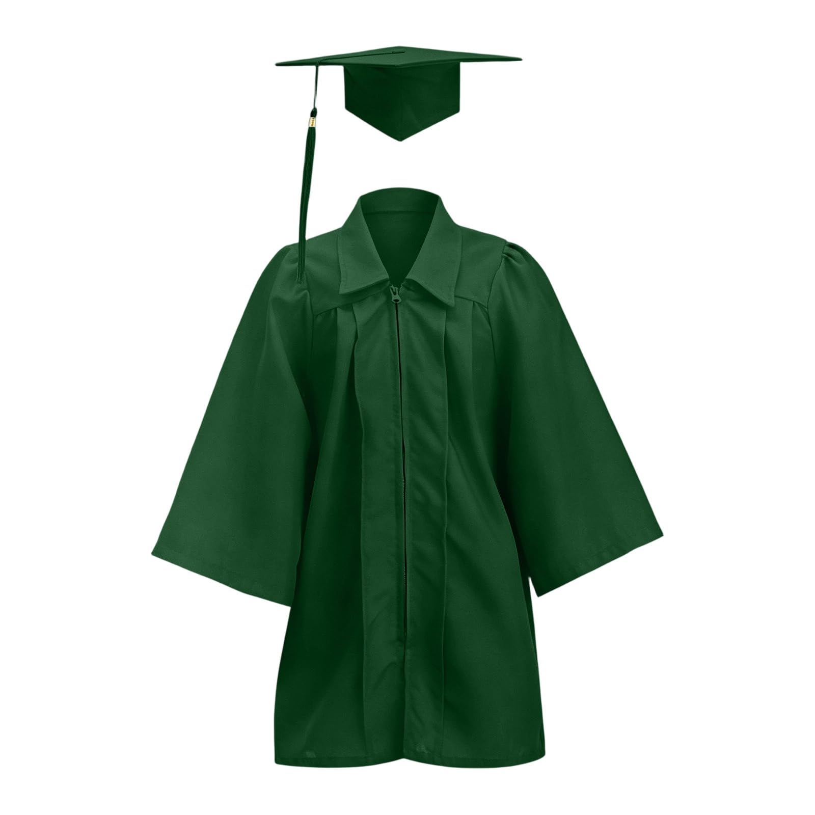 Kids Graduation Cap and Gown Set Unisex Kindergarten Preschool Graduation Outfit for Boys and Girls Fancy Dress Bachelor Robe Stage Performance School Ceremonies Costume Age 2-12 Years