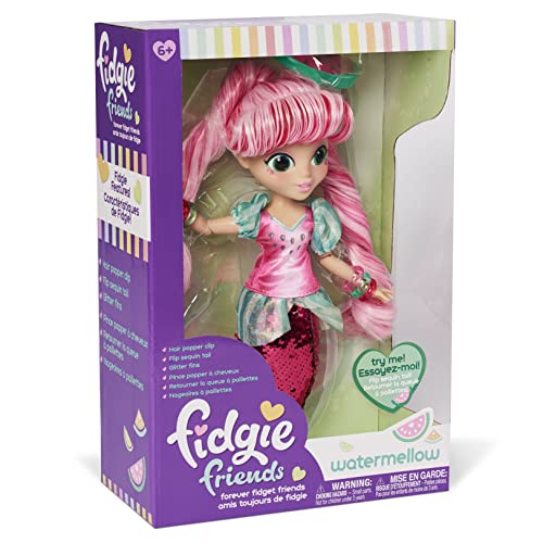Muñeca Fidgie Friends Watermellow Sirena 10.5 Pulg miniatura 3