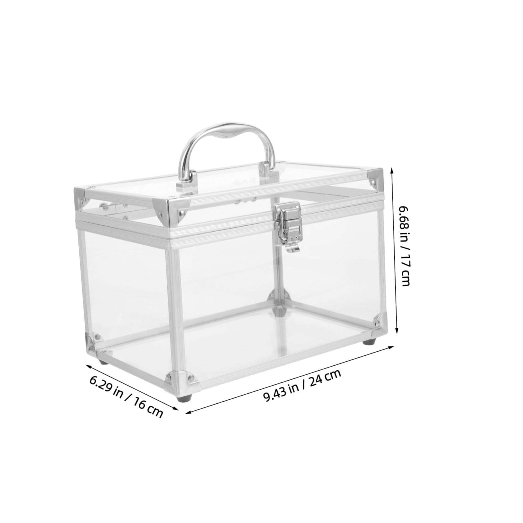 Scatola Porta Cd e Custodia Per Dvd in Acrilico Bianco Con Coperchio Protettivo, Contenitore Portatile Per Dischi, Organizer Per Casa, Ufficio e Viaggi