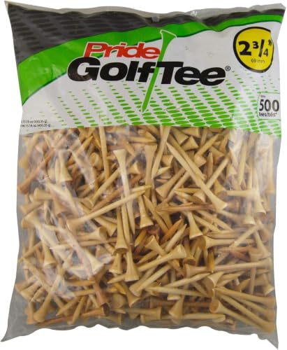 PRIDE GOLF TEE golf tees 500 Count Tees Natural Count US