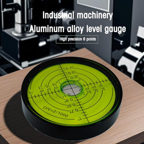 6'/2mm Point high Precision Universal Level Bubble Metal Bubble Water Leveler Cross Gauge Small Household (Black Green) - Thumbnail 2