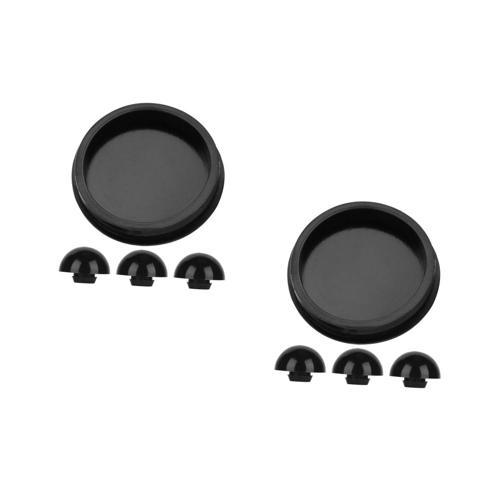 2 Sätze Austausch Leerer Trommeln Ätherischer Drum-foot-plug Zungentrommel-fußstütze Ätherische Drum-foot-pads Ätherischer Trommelstützstecker Ätherisches Trommelfußpad Kieselgel ifundom
