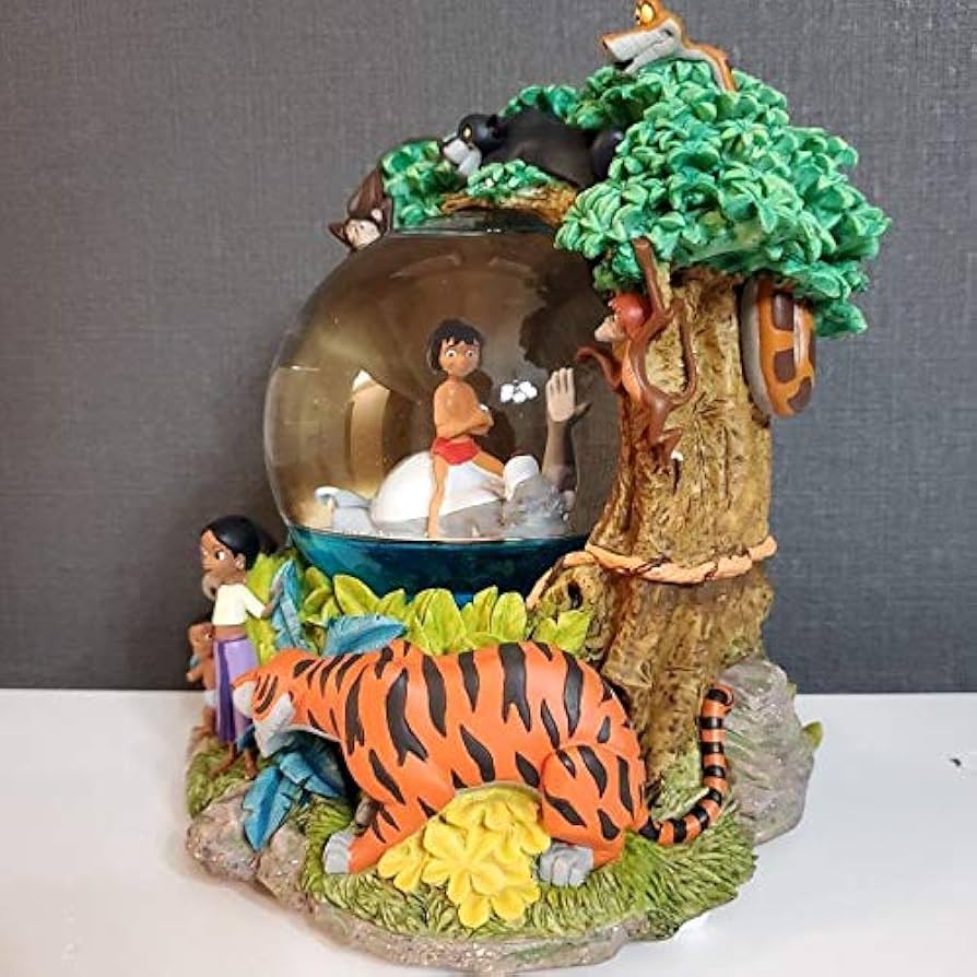 ディズニー　スノードーム2つ　オルゴール ブックエンド ディズニー スノードーム2つ オルゴール ブックエンド - メルカリ