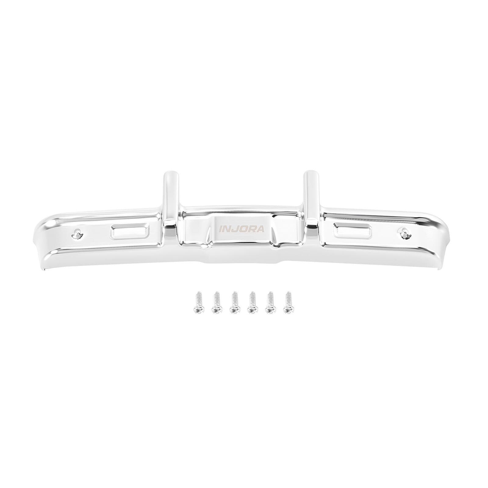INJORA Aluminum RC Front Bumper for 1/30 Axial SCX30 K10 (Chrome)
