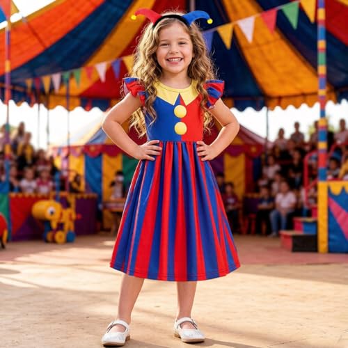 Disfraz de circo para niñas 6-7 años miniatura 2
