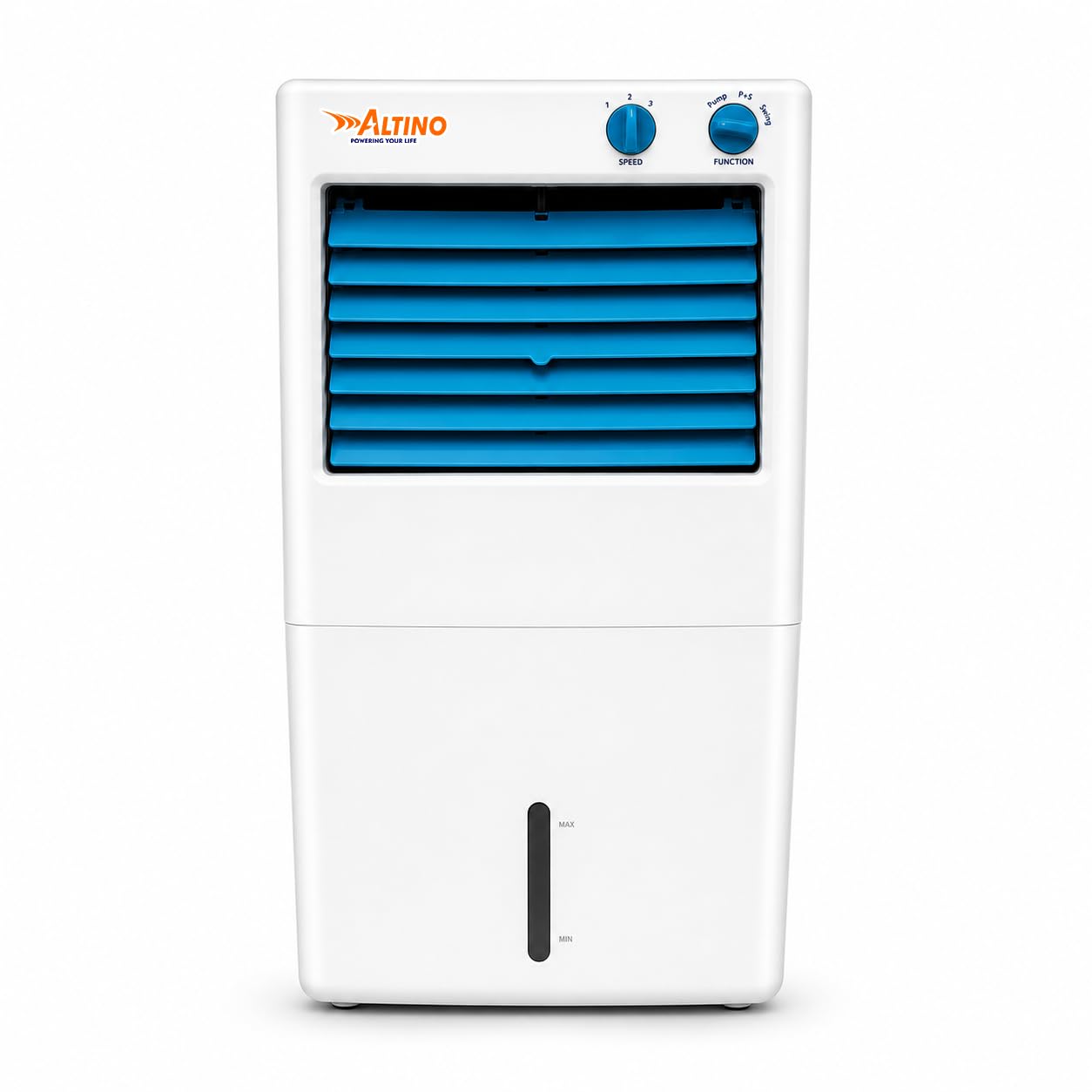 Altino 10 L Premium Imported Mini Air Cooler For Home | with High Speed Airflow Energy Efficient Motor Compact Lightweight | Anti-Bacteria Honeycomb Pad | Blue & White-image-25