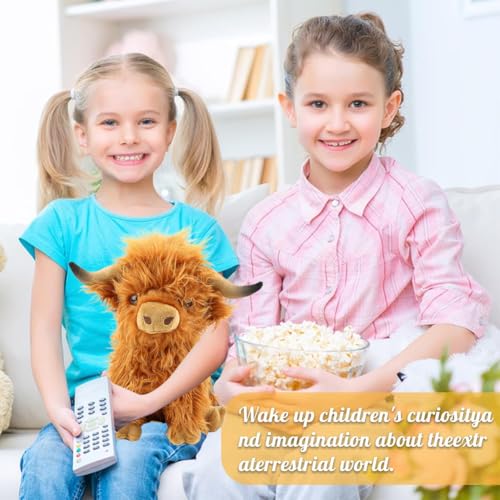 GVMJHYK Highland Cow Soft Plüsch,Hochlandkuh Plüschtier,Schottische Hochlandkuh Kuscheltier Plüschtiere,Realistische Kuscheltier Kuh Toy,für Party Geburtstag Weihnachten Geschenke