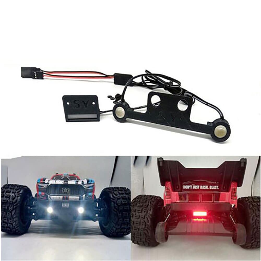 XBERSTAR RC LED Light Kits w/Remote Control Switch for Arrma Vorteks RC Upgrade Parts (1 Set)