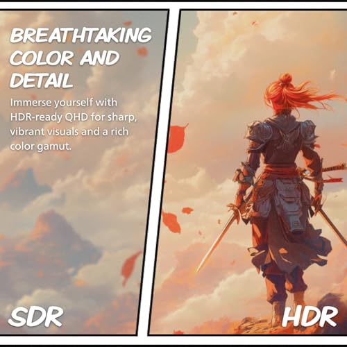 Image of AOC CQ27G4ZH 27 inch Curved Gaming Monitor, QHD 2K 2560x1440, 1500R VA, 300Hz 0.3ms MPRT, HDMI x2, DP x1, Height Adjustable Stand, HDR, 3-Year Zero-Bright-dot