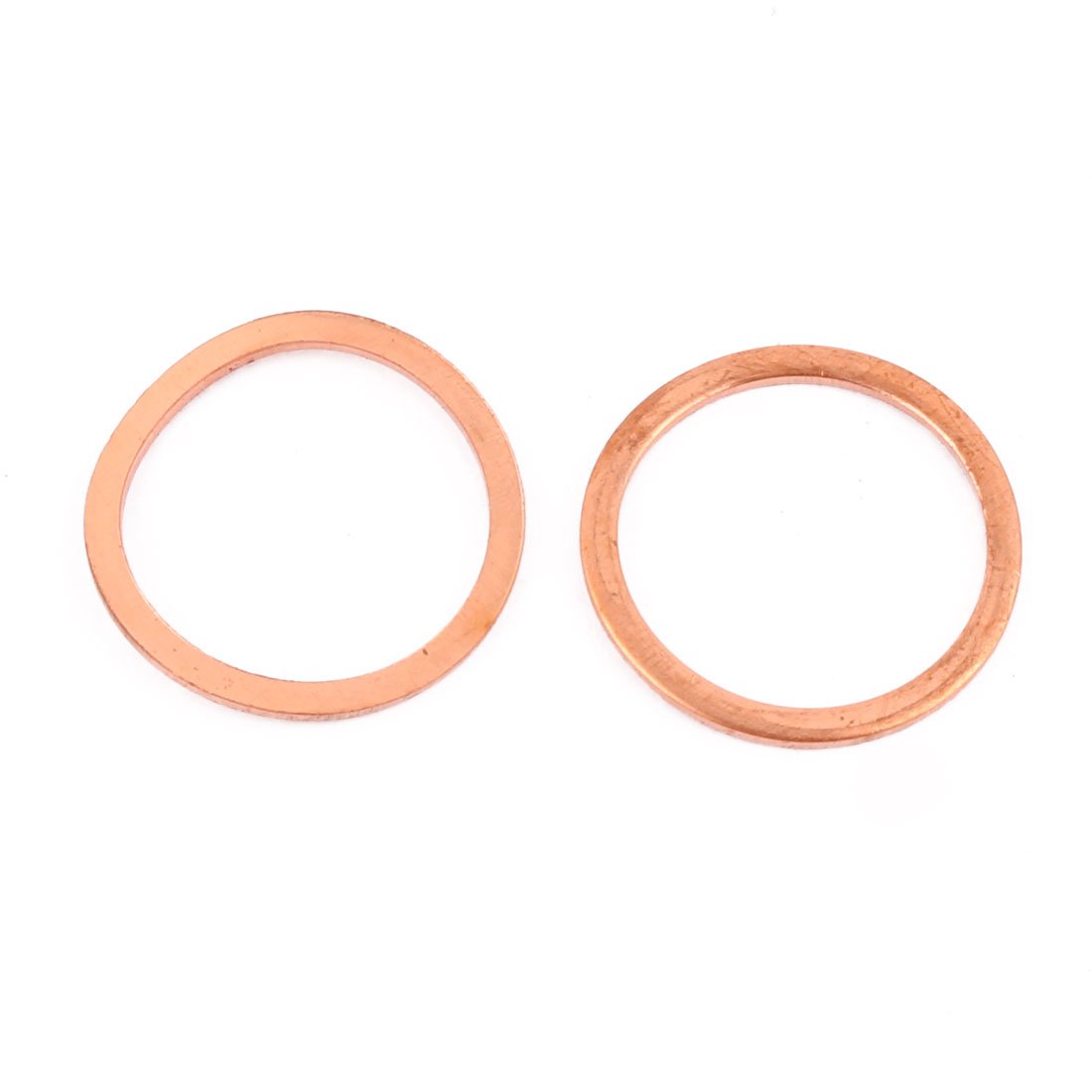 Aexit 10pcs 22mm Control Cables x 18mm x 1mm Flat Ring Copper Crush Washer Sealing Control Cable Accessories ket Fastener