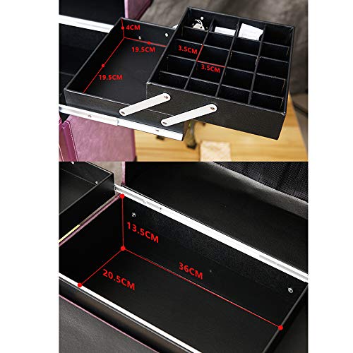 Multifunktion Salonwagen Verriegeln Make-up Zug Kosmetikkoffer Künstler Rollwagen Kosmetik Gepäck Reise Schönheit Lager… – Bild 5