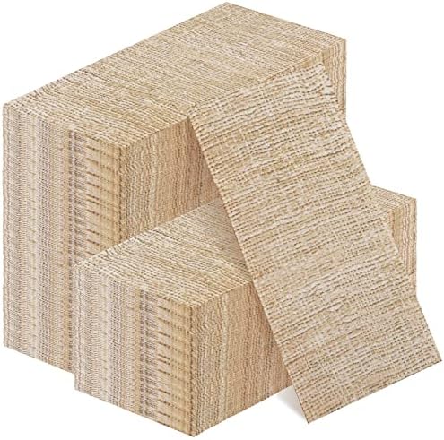 100 Pack 2 Ply Burlap...