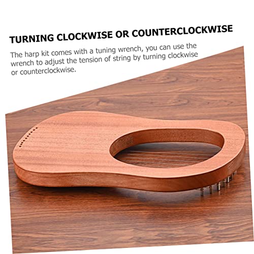 Vaguelly Kit De Cordas Nanyangqin De 10 Cordas Acessórios Musicais Conjunto De Corpo Kit De Instrume