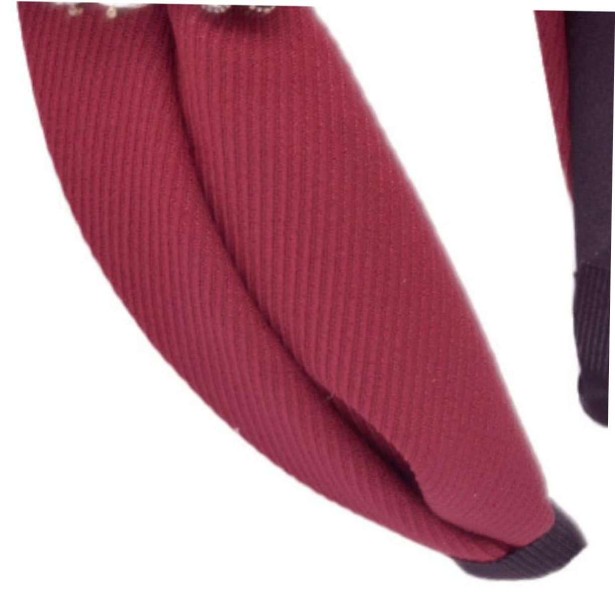 3pezzi Fermaglio Per Con Strass Cerchietto Elegante Vino Rosso Accessorio Alla Moda Per Donne e Ragazze Per Cerimonie e Occasioni Speciali
