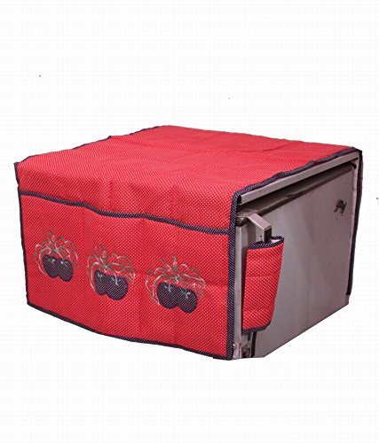 Kuber Industries Polka Dot Cotton 1 Piece Fridge Top Cover and 2 Piece ...