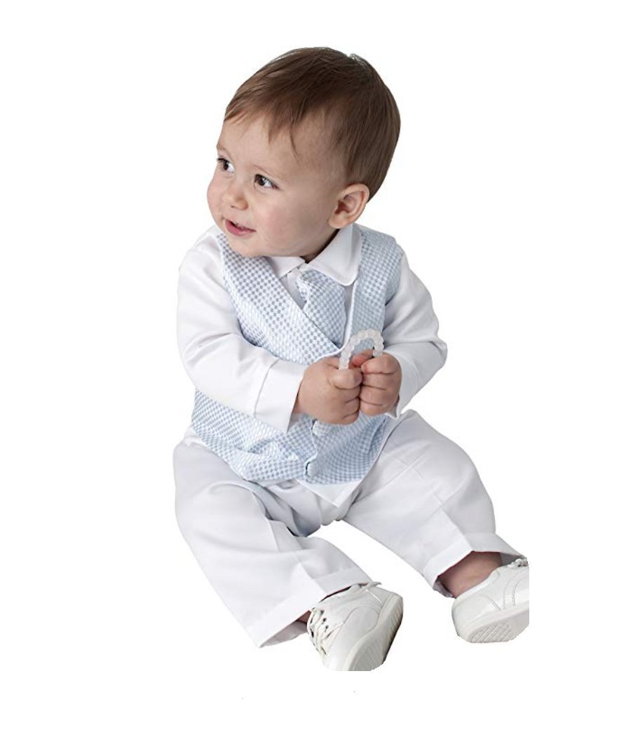 Vivaki Piece Leo Christening Suit In Blue Desertcart Seychelles